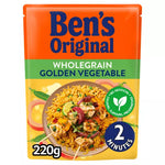 Ben's Original Wholegrain Golden Vegetable Microwave Rice 220g - best before 06/25