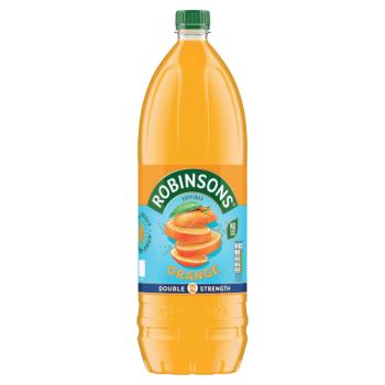 Robinsons Double Strength Orange No Added Sugar Fruit Squash 1.75L - best before 04/25- damaged label