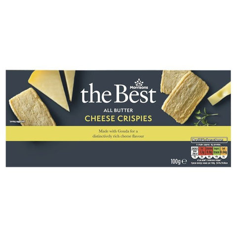 Morrisons The Best Cheese Crispies 100g- best before 12/24