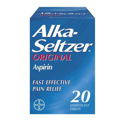 Alka Seltzer Original Pain Relief Effervescent Tablets 20 effervescent tablets- expiry date 12/26