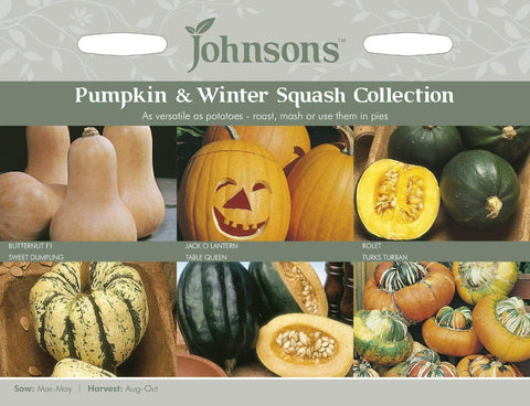 Johnsons Pumpkin & Winter Squash Collection - Sow by: 2025 - (REF TG5-1)