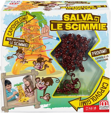 Tumblin’ Monkeys Kids Game, ITALIAN VERSION, New, open, scruffy box