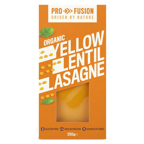 Profusion Organic Protein Yellow Lentil Lasagne Sheets 250g- best before 11/02/25- damaged pack and taped