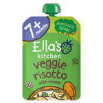 Ella's Kitchen Organic Veggie Risotto with Cheese Baby Food Pouch 7+ Months 130G- best before 03/25