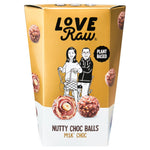 LoveRaw Nutty Choc Balls Gift Box 126g- best before 20/06/24- scruffy box