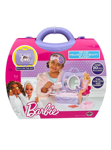 Barbie Deluxe Wellness & Beauty Playset, New but 1 clasp has broken, still stays shut