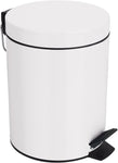 Spirella Sydney Pedal Bin 3 Litre, Metal, White, 17x17x24 cm- new but dented on the side, scruffy packaging