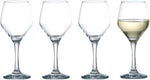 Ravenhead Majestic Set Of 4 White Wine Glasses 33cl- new but one glass has chip to the base