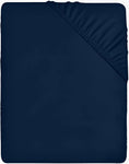 Utopia Bedding Fitted Sheet Single, Navy, new but original packaging is missing ,