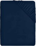 utopia Bedding Fitted Sheet Double, Navy , new original packaging missing