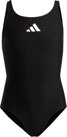 adidas Girl's Solid Small Logo Swimsuit, 11-12 years, New