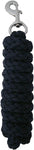 Rhinegold Plain Leadrope Black- scruffy packaging