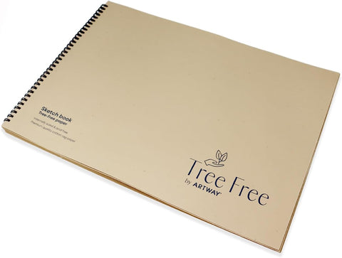 Artway Tree Free Cotton Rag Sketchbook - A3 - Beige/Buff - 250gsm - 20 Sheets, new/opened/scruffy box