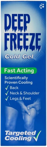 Deep Freeze - Pain Relief Cold Gel, Fast Acting, Targeted Cooling, 100 g Tube- expiry date 01/27- slight damaged box