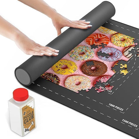 Point Games Rubber Puzzle Roll Up Mat, New but open, scruffy box