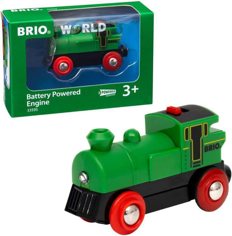 BRIO World Battery Powered Train Engine, Wooden, New but slightly scruffy box