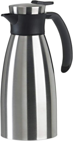 Emsa Vacuum Flask 1 Litre Stainless Steel -Black- new but dust marks and a few little scratches