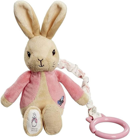 Rainbow Designs Flopsy Jiggle Attachable Peter Rabbit Pram Toy, New