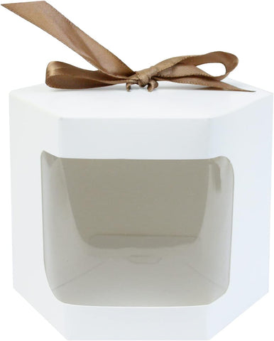 Emartbuy Strong Paper Stand Up Hexagon Gift Bag, 13 cm x 13 cm x 14 cm , new but opened packaging