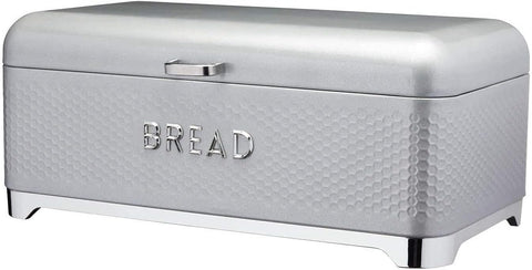 KitchenCraft Lovello Bread Bin, Shadow Grey, condition new, dented top