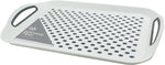 Large White Plastic Serving Tray ( 28.5cm x 40.5cm) 1 Piece - Anti-Slip, condition new