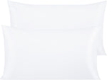 NTBAY 2 Pack 500 Thread Count 100% Egyptian Cotton Pillowcases , 50x90 cm, White , new , open bag