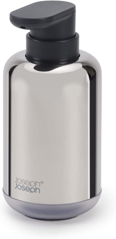 Joseph Joseph EasyStore - Luxe Stainless-steel Soap Pump with fill-level window, new, open box