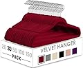 Utopia Home 55 Velvet Coat Hangers Adult (burgundy), new, no box, 7 have slight scratches