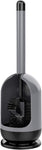 MR.SIGA Soft Bristle Toilet Brush with Holder, Gray & Black- (ref E 131)