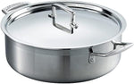 Le Creuset 3-Ply Stainless Steel Sauteuse, 3-Ply, 28 cm, Silver- new but open/scruffy box