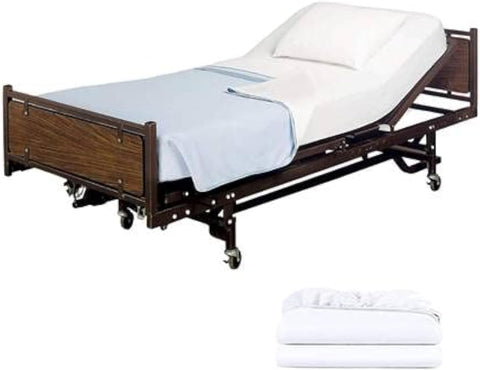 Fitted Hospital Bed Sheets - 2 Pack 36” x 84” x 12”- new but open/ scruffy packaging