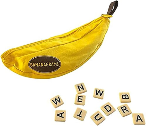 BANANAGRAMS, Classic, Family Game, Word Game Multicoloured New, German version