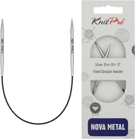 KnitPro Nova Fixed Circular Needles 10" (25cm) 3.50mm, New but scruffy box