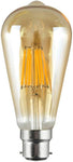 B22 ST64 Vintage LED Dimmable Bulbs, 8W Bayonet Light Bulb 2700K Warm White- used-very good, scruffy box
