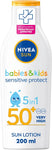 NIVEA SUN Kids Protect & Sensitive Sun Lotion 200ml SPF 50+, slightly scruffy bottle
