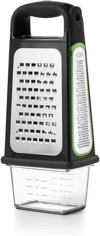 OXO Good Grips Box Grater With Removable Zester, Black -New but scruffy packaging
