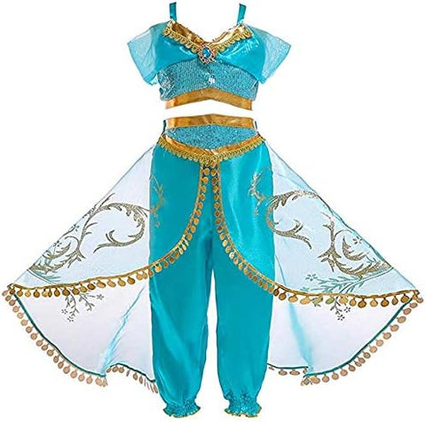 Atorcher Jasmine Princess Costume for Girls size 9-10 yo, , refurbished