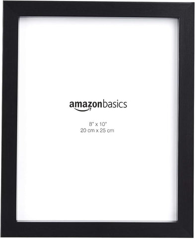 Amazon Basics Rectangular Photo Frame, 2 Pack, Black, 20 cm x 25 cm, new/open box