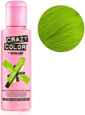 Crazy Color Hair Color Cream Number 68, Lime Twist 100 ml