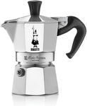 Bialetti Moka Express Aluminium Stovetop Coffee Maker (2 Cup), 8x11x11 cm, Silver, used-very good condition, damaged box