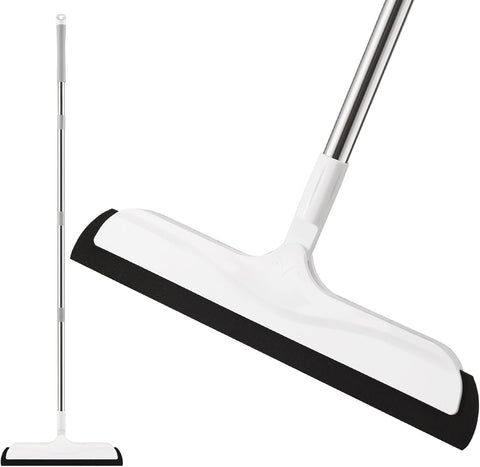 Mitclear Floor Squeegee with Adjustable Handle(50IN), new but open scruffy box some dust marks