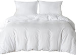 Single Duvet Bedding Cover Set (White), condition new, open, damaged pack