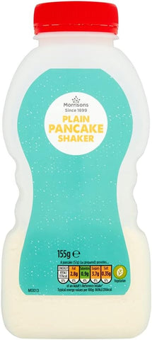 Morrisons Plain Pancake Shaker Bottle 155 g x 6- best before 09/08/25