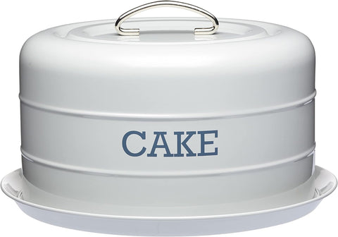 KitchenCraft Living Nostalgia Cake Tin Storage, condition new, broken box, dented base and dome