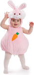Dress Up America Bunny Costume for Babies 0-6 months , new but one line on the carrot on the bodysuit , open packaging