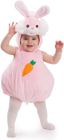Dress Up America Bunny Costume for Babies 0-6 months , new but one line on the carrot on the bodysuit , open packaging