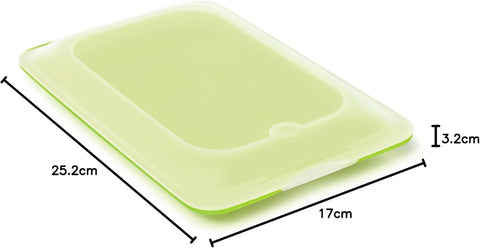 TATAY Set of 3 Cold Meat Containers with Lid, Microwave Safe, Lime Colour- new but no original packaging