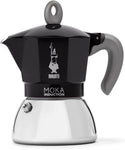 Bialetti - Moka Induction 4 Cups of Espresso (150ml), Black- used acceptable/ small marks on maker