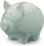 Mousehouse Gifts - Blue Small Pig-Themed Piggy Bank for Children, Money Box for Kids, Ages 3+ new but open scruffy box
