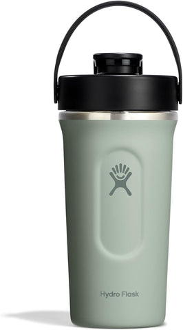 HYDRO FLASK - Insulated Shaker Bottle 709 ml, Agave, New but dented on the side, open, damaged box
